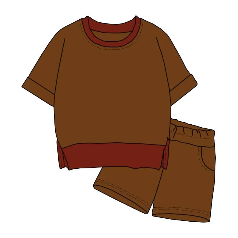 Custom moq 5 each style eta 6-7weeks baby girl clothes short sleeve shorts sets-25.7.24