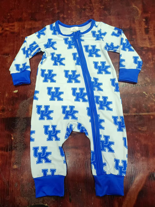 Custom moq 3 eta 6-7weeks baby boys clothes fteam blue long sleeve romper-25.4.30