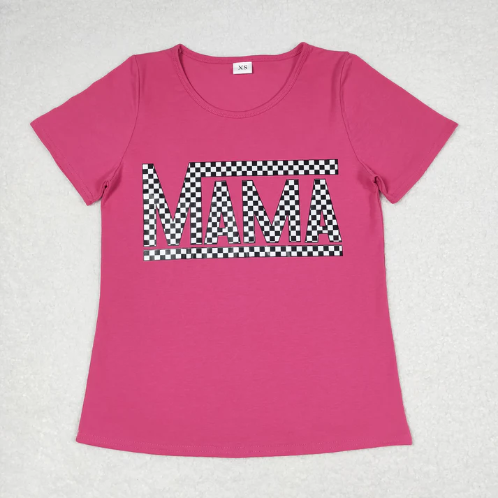RTS NO MOQ Sibling adult clothes short sleeve tops