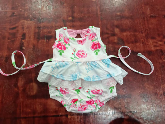 custom moq 5 eta 5weeks mix size baby  Summer Flowers Summer Girl Flower Girls Romper Suit