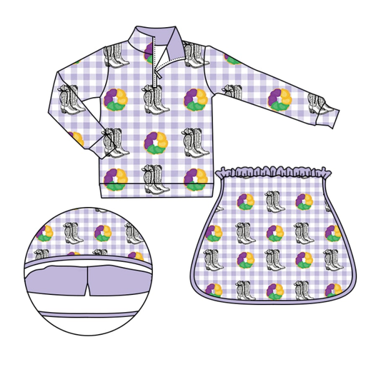 Custom moq 5 mix size milk silk Carnival Long-Sleeved Yoga Set