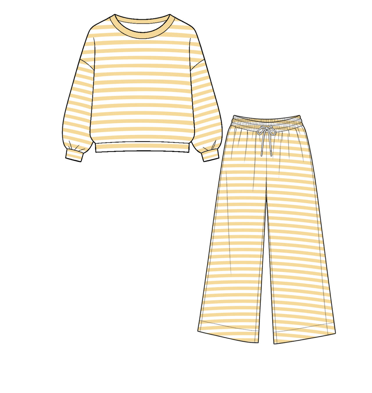 no moq GST01 Toddler Kids Stripe Print Crew Neck Long Sleeve Top Pant Casual Clothing Set