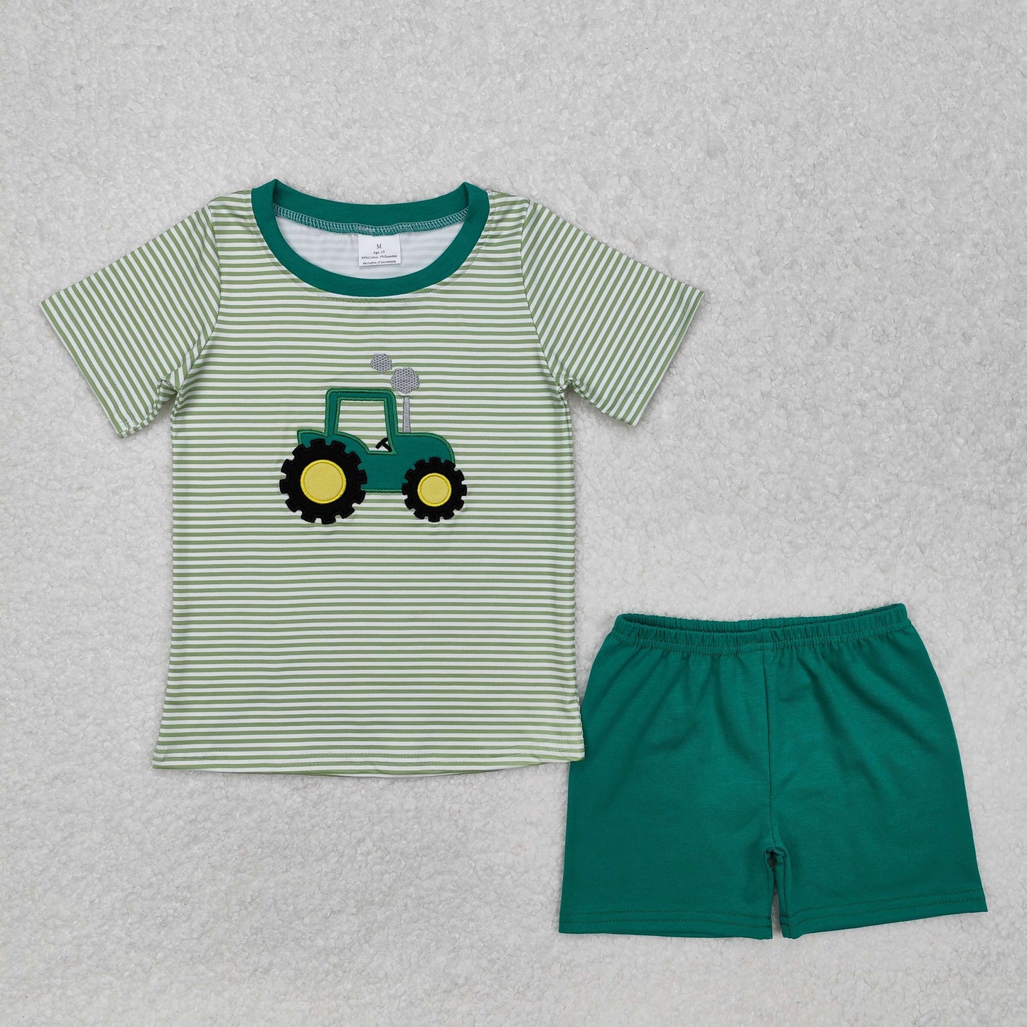 RTS NO MOQ Baby boy girls clothes  Short Sleeve shorts Suit