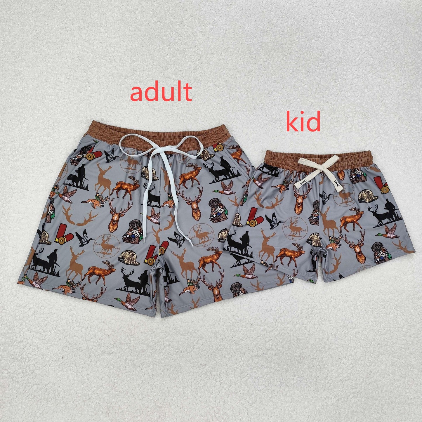 RTS NO MOQ Baby Boys Deers Swim Trunks Swimsuits