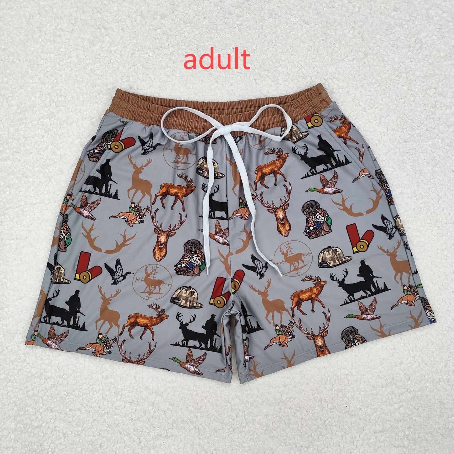 RTS NO MOQ Baby Boys Deers Swim Trunks Swimsuits