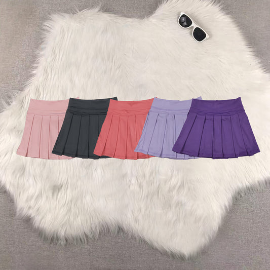 RTS Sibling baby girls clothes yoga solid color summer shorts skirts