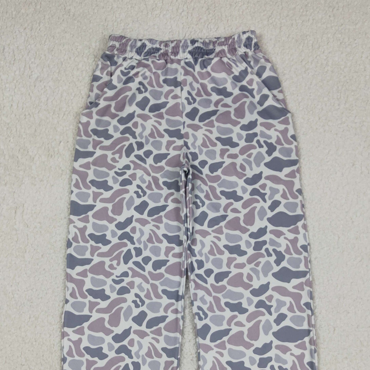 RTS NO MOQ milk silk P0994 Adult Women Fashion Southern Camo Pockets Straight Leg Pants