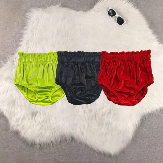 RTS NO MOQ baby girls clothes summer velvet briefs
