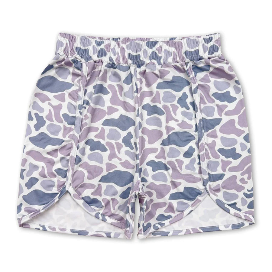 RTS NO MOQ Sibling Adult Women Summer Camo Bottoms Shorts
