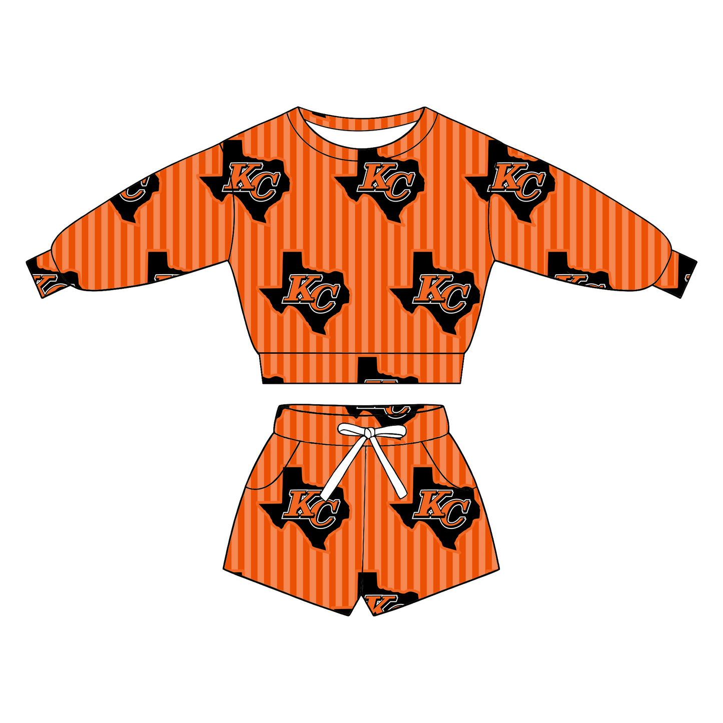 custom moq 5 mix size XY070209 Baby Kids Vertical Stripe Long Sleeve Top Drawstring Shorts Clothes Set