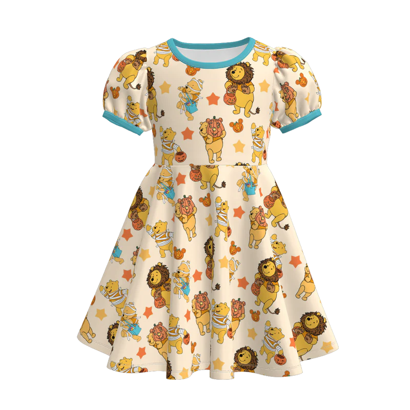 Custom moq 5 each style eta 6-7weeks baby girls summer short sleeve dress