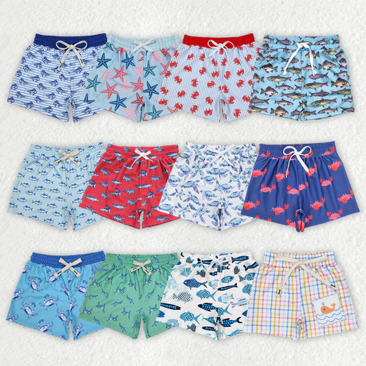 RTS NO MOQ baby boy clothes beach summer swim trunks