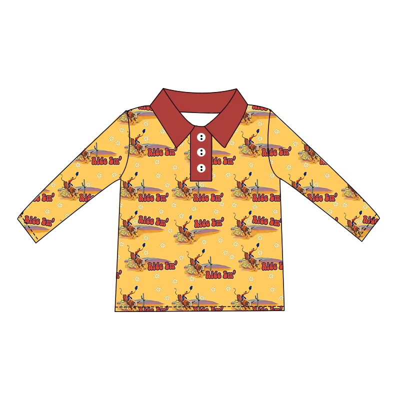 Custom moq 5 each style eta 6-7weeks baby boy clothes long sleeve top-25.8.15