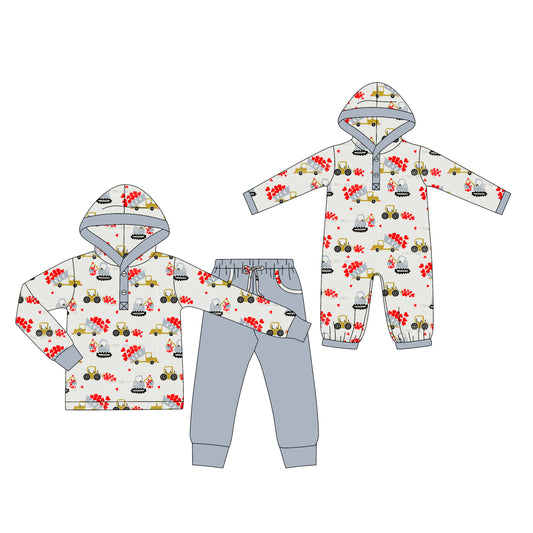 25.9.4 custom each style moq 5eta 4-6week Sibling Sisters love baby boy clothes long sleeve pants sets and romper match family design