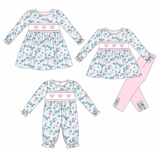 Custom moq 5 each style eta 6-7weeks baby girl clothes love long sleeve pants sets and romper and dress -25.8.9