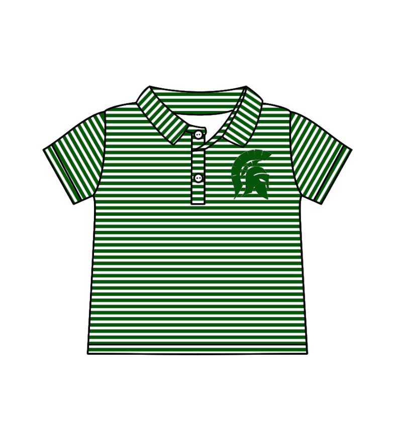 Custom moq 5 each style eta 6-7weeks baby girl clothes team green sleeveless skirts sets and top-25.7.22