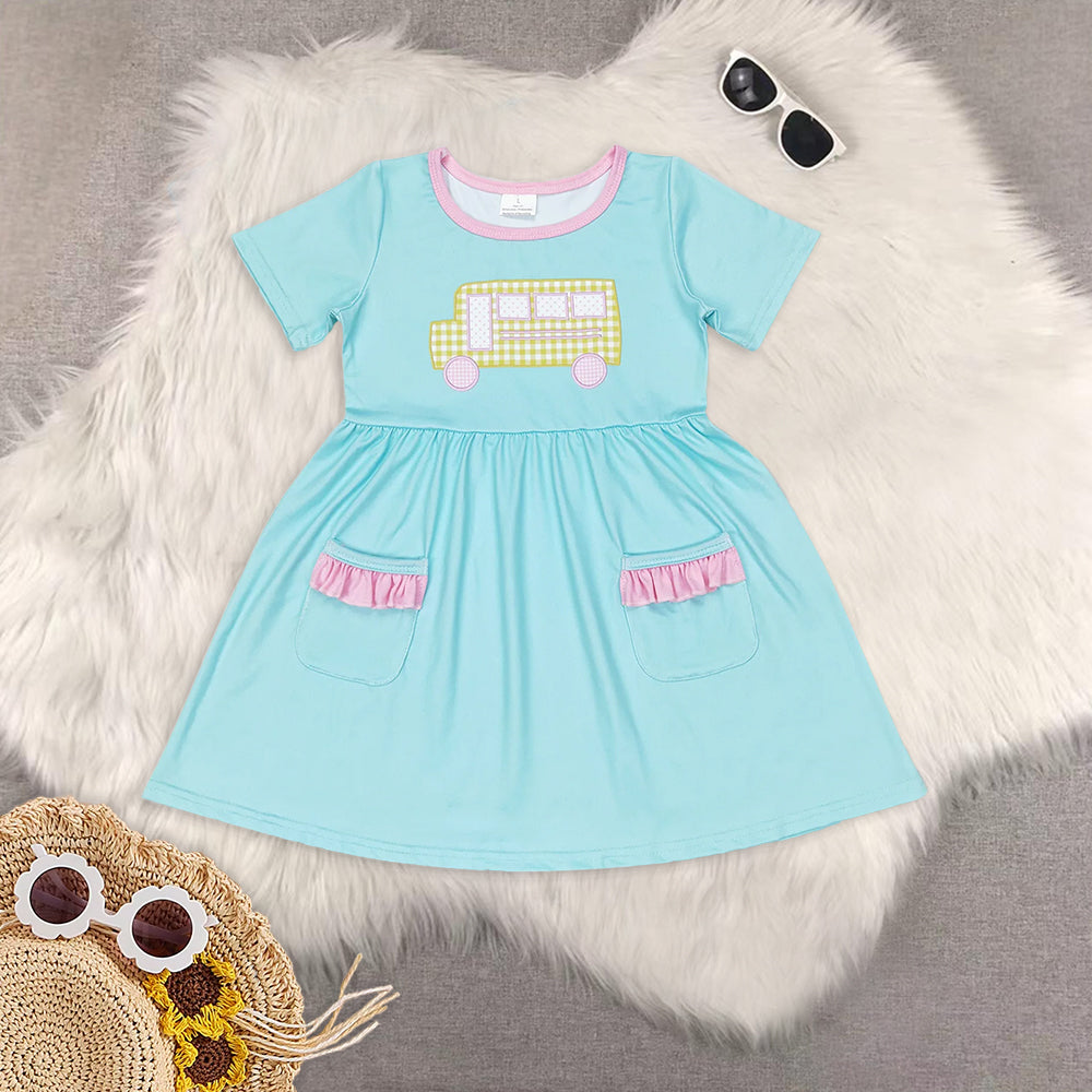 RTS baby girls clothes short Sleeve dress