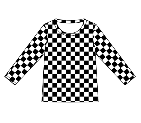 Custom moq 5 each style eta 6-7weeks baby boy clothes black plaid long sleeve top-25.8.25