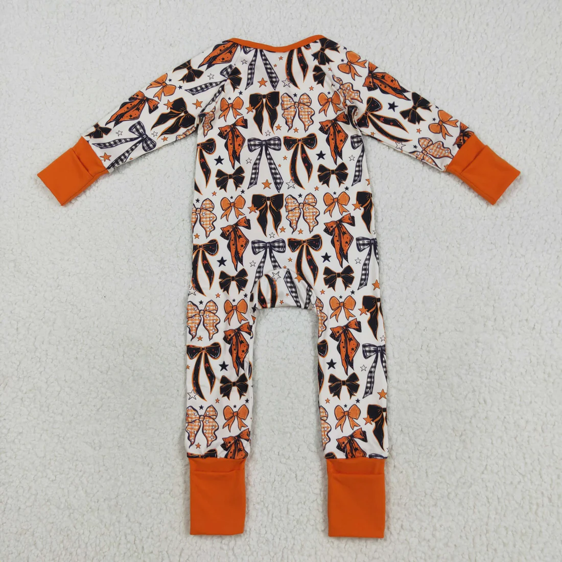 RTS NO MOQ Sibling Baby boy girls clothes bow long-sleeve rompers