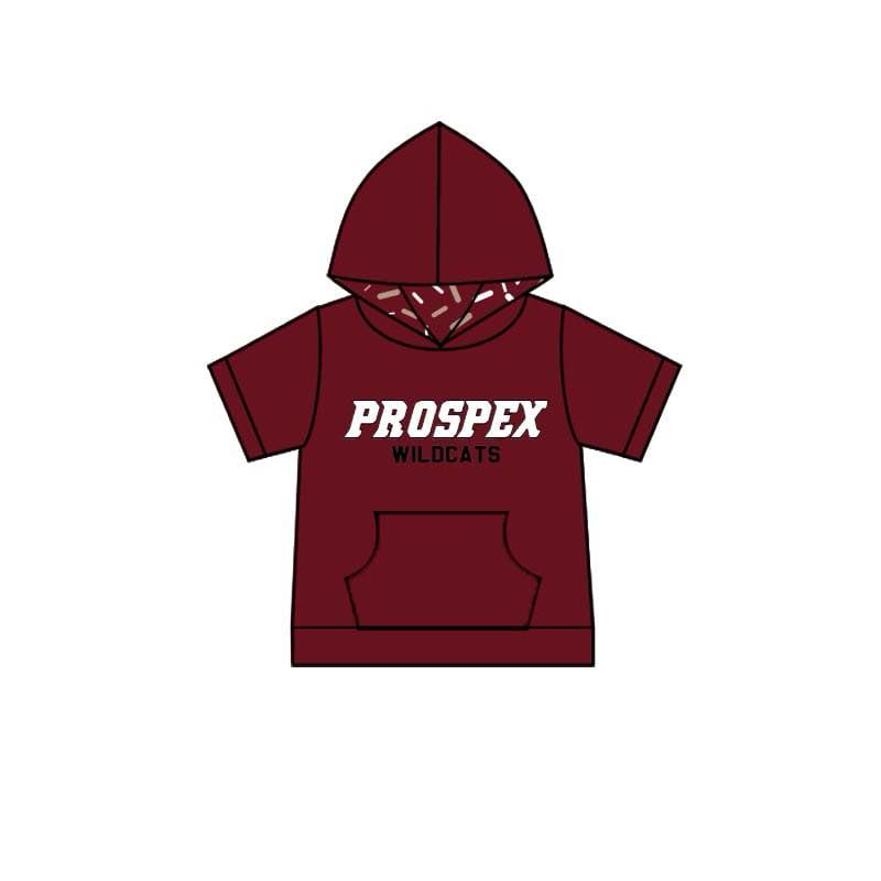 Custom moq 3 eta 6-7weeks ice cream drips Maroon color tops series