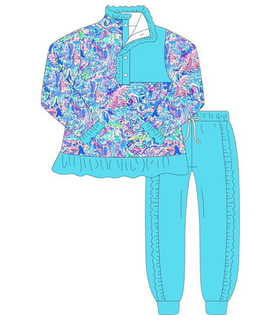 Custom moq 5 each style eta 6-7weeks baby girl clothes long sleeve sets