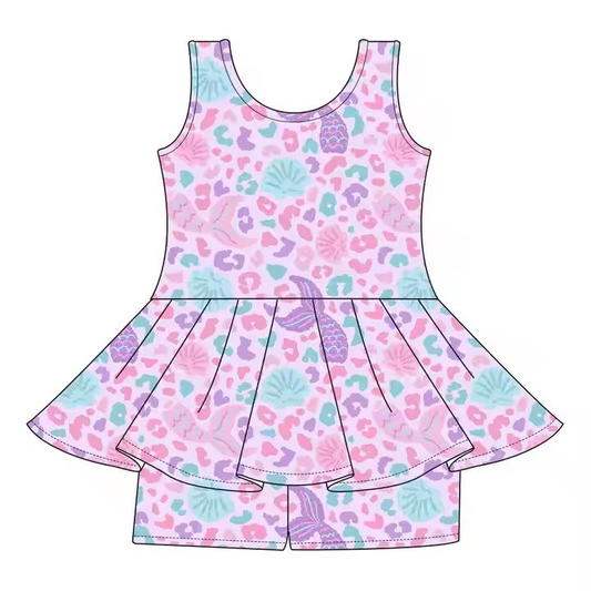 Custom moq 5 each style eta 6-7weeks baby girl clothes short sleeve shorts sets-25.7.24