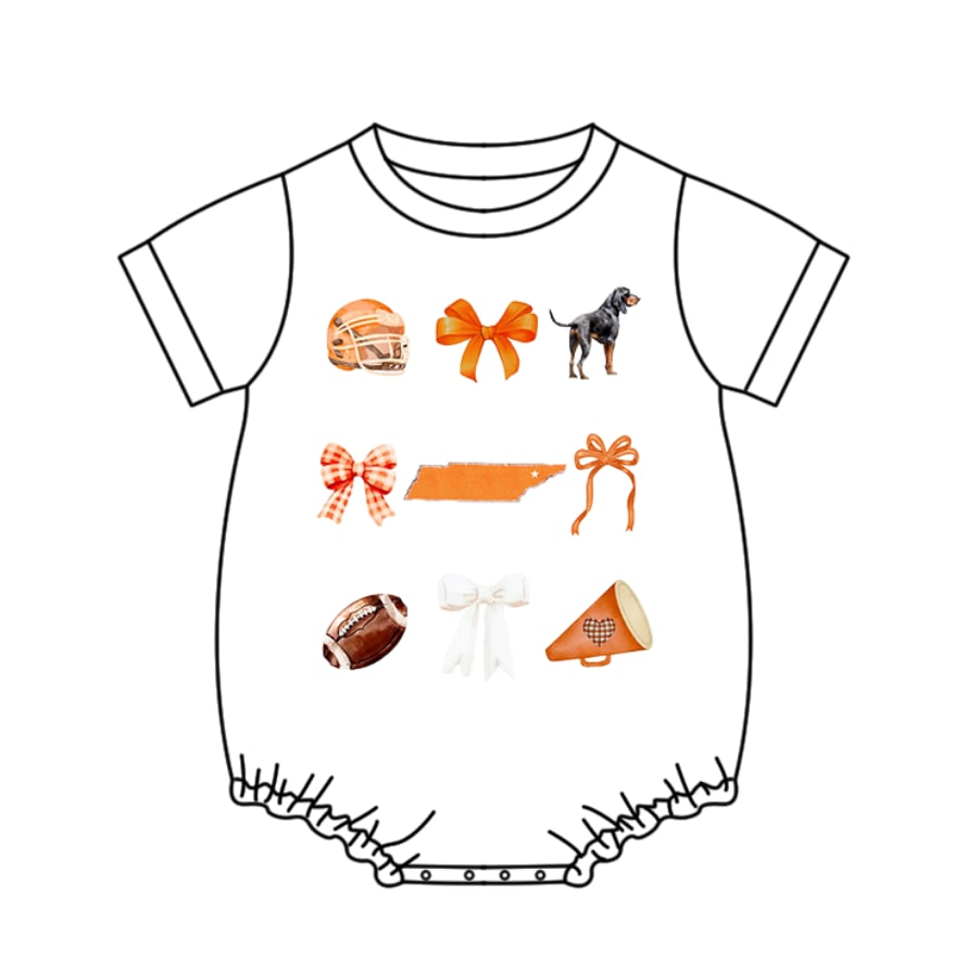 Custom moq 5 each style eta 6-7weeks baby girls summer bubble
