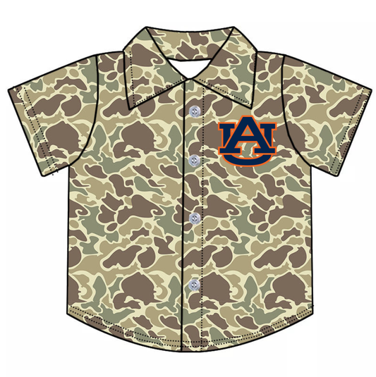 Custom moq 5 mix size milk silk summer teams baby boy clothes team camouflage button short sleeve top-25.9.4