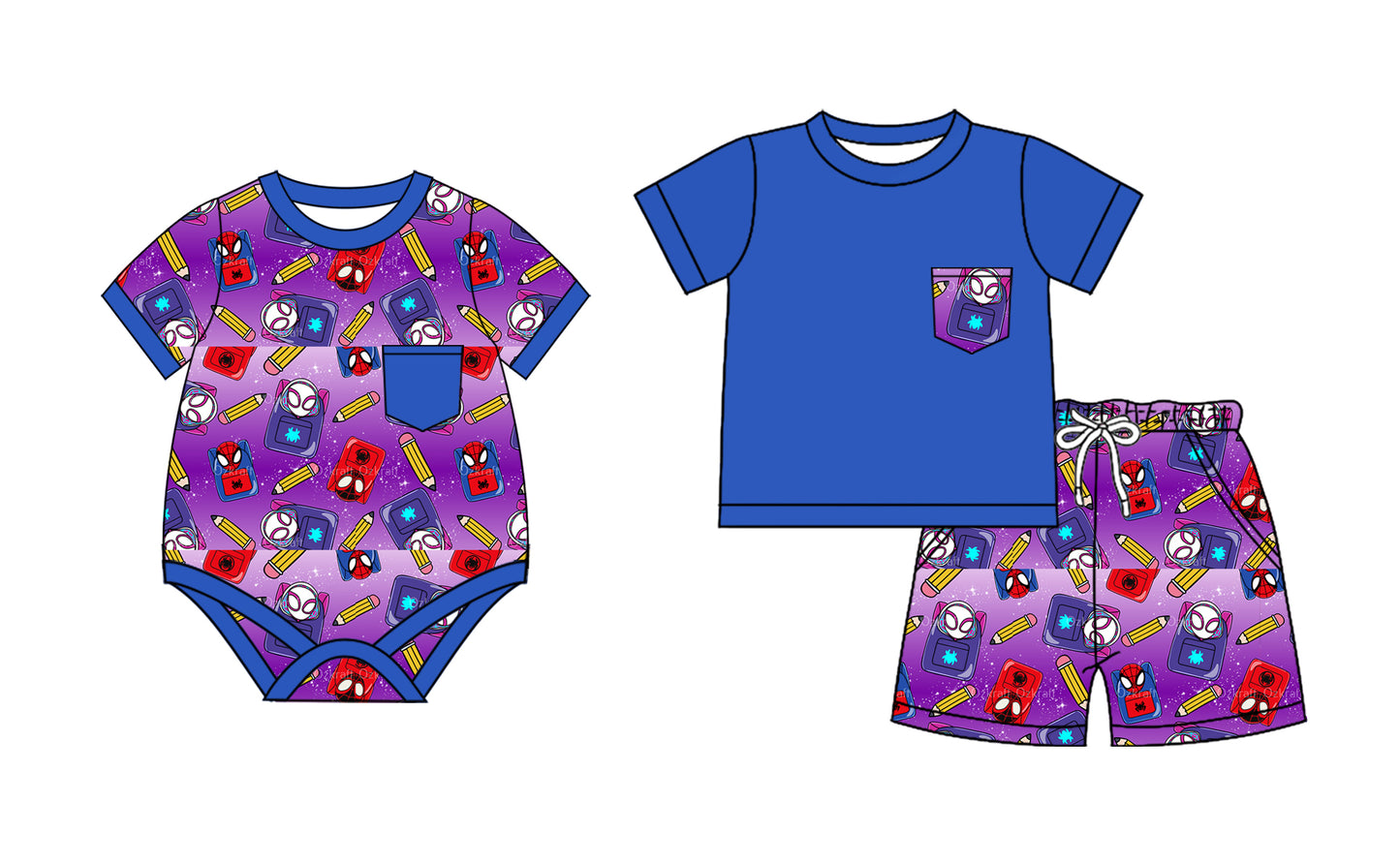 2.10 custom each style moq 5eta 4-6week Sibling Sister baby girls short sleeve shorts sets and romper match design