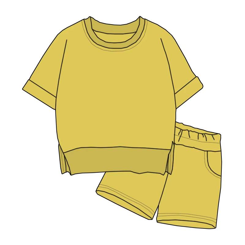 Custom moq 5 each style eta 6-7weeks baby girl clothes short sleeve shorts sets-25.7.24