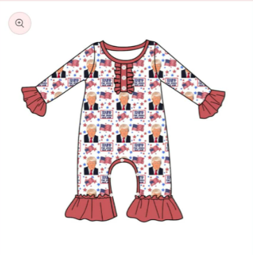 girls long with zipper romper