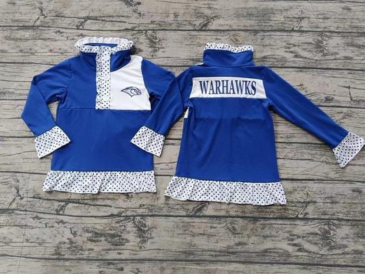 Custom moq 5 mix size milk silk baby boys clothes team blue long sleeve top-25.8.2