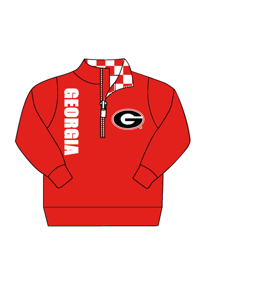 Custom moq 5 mix size milk silk summer teams baby boy clothes red long sleeve top-25.9.10