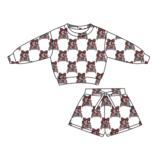Custom moq 5 mix size milk silk summer teams baby boys clothes hooded long sleeve shorts sets-25.10.22