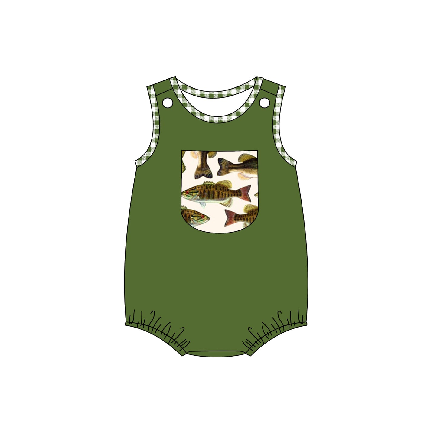 Deadline April 26 Summer romper girl fishing