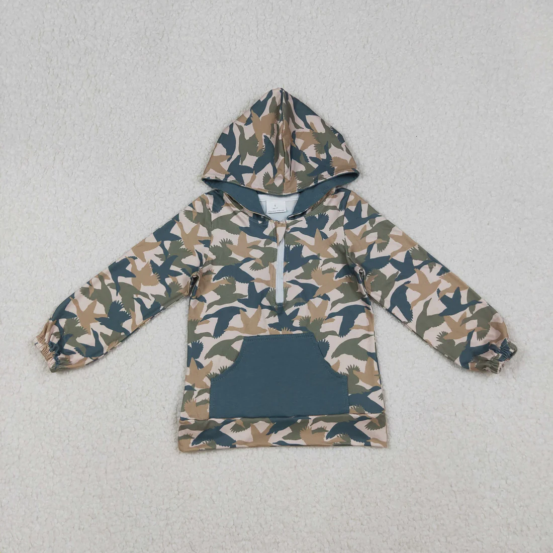 RTS NO MOQ Sibling Baby boys clothes Geometric pullover hooded long sleeve tops