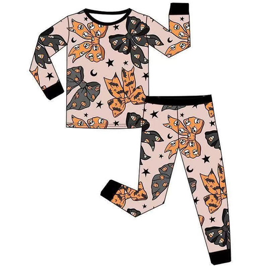 Custom moq 5 each style eta 6-7weeks baby boy clothes bow long sleeve pants and romper