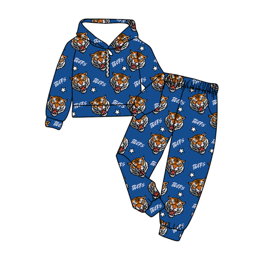 Custom moq 5 mix size milk silk summer teams baby boy clothes blue hooded long sleeve pants sets-25.10.31