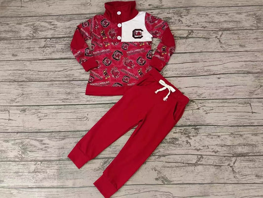 custom moq 3 eta 4/6 weeks baby boys clothes brick red toddler girls summer outfit