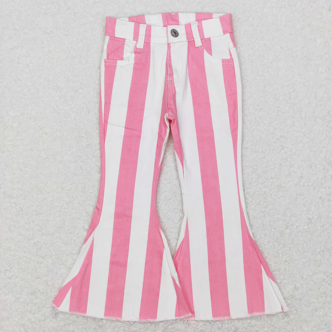 RTS NO MOQ Sibling Baby Girls Clothes Jeans Flared & Ripped