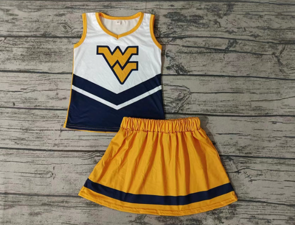 Deadline August 13 custom no moq Yellow team short-sleeved skirt suit Yellow short-sleeved shorts suit