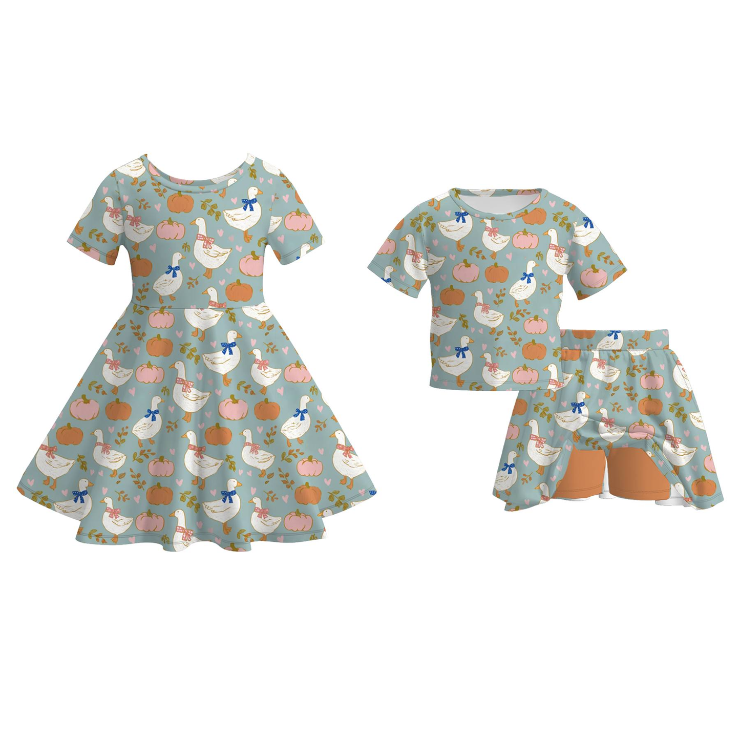 Custom moq 5 each style eta 6-7weeks baby girls summer short sleeve shorts sets and dresses