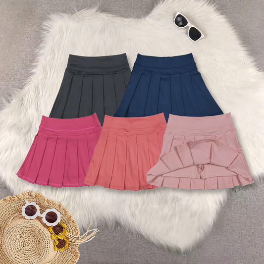 RTS Sibling baby girls clothes yoga solid color summer shorts skirts