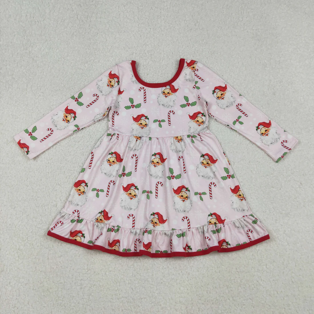 12/18m-7/8t RTS Sibling baby girls clothes Christmas long sleeve dresses