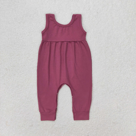 RTS no moq SR1453 Purple sleeveless jumpsuit