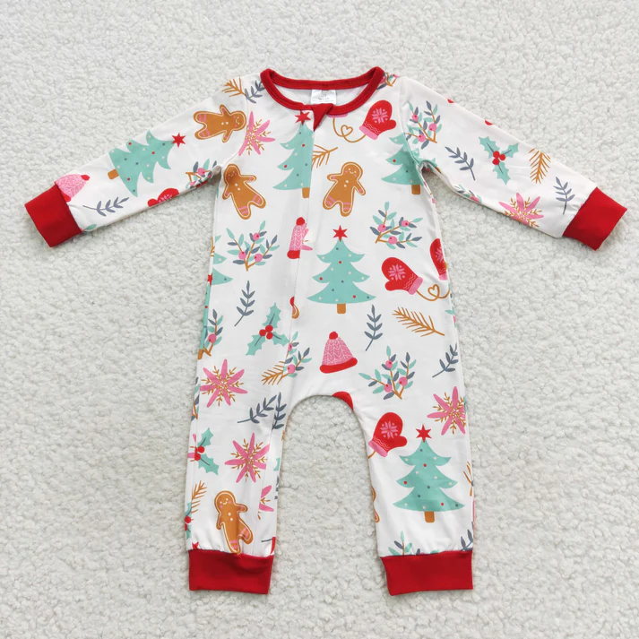 RTS NO MOQ Sibling Baby girls clothes Christmas long-sleeved trousers suit & rompers