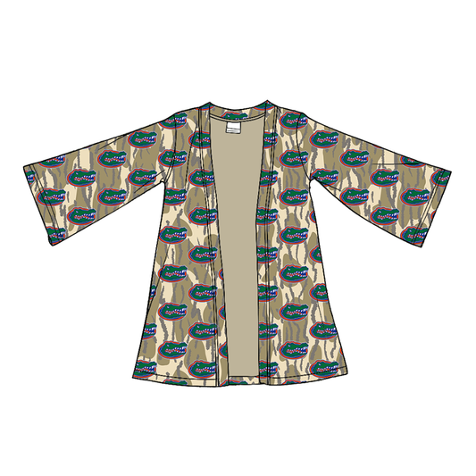 Custom moq 5 mix size milk silk baby girls clothes team summer camouflage long-sleeved cardigan-25.11.22