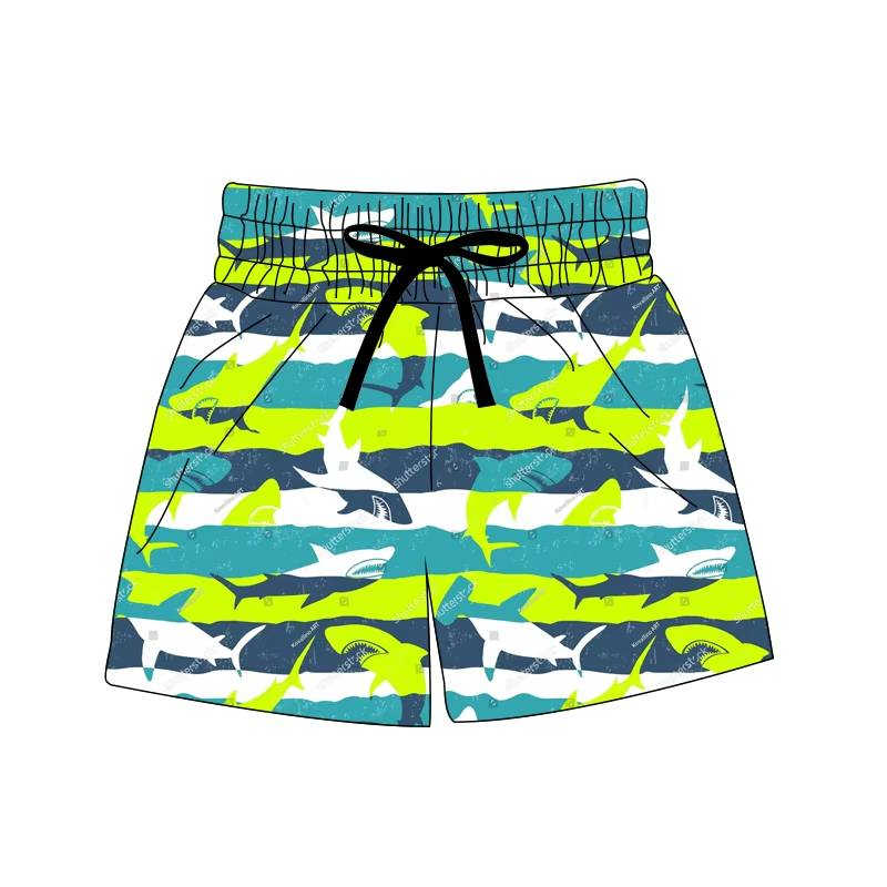 Custom moq 5 each style eta 6-7weeks baby boy clothes summer swim trunks 7-25.7.26