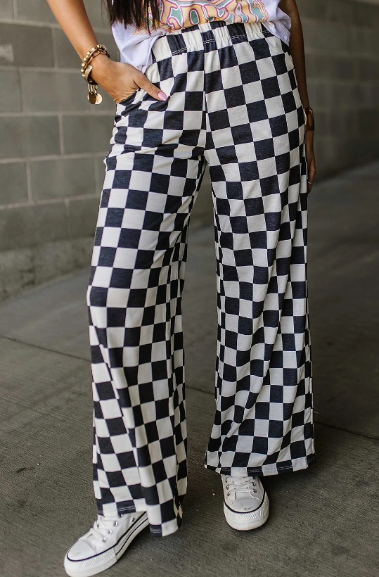RCustom moq 5 each style eta 6-7weeks Adult female plaid long pants-25.8.9