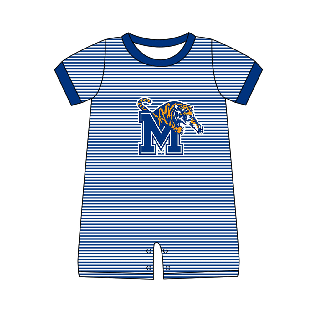 Custom moq 5 mix size milk silk summer teams baby girl boys clothes blue short sleeve shorts sets 2 and pants sets and rompers 2 series